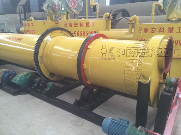  山東的客戶，您采購的0.8x6m雞糞烘干機已發出